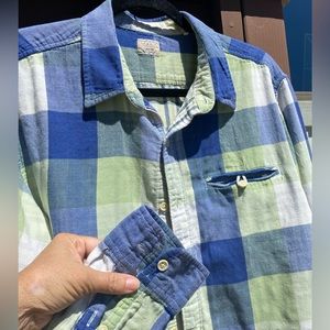 Lucky Brand Mens Long Sleeve California Fit Button Up Shirt